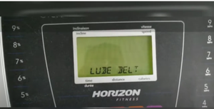 How to fix Horizon T101 CT5.4 Treadmill "lube belt" error code issue?