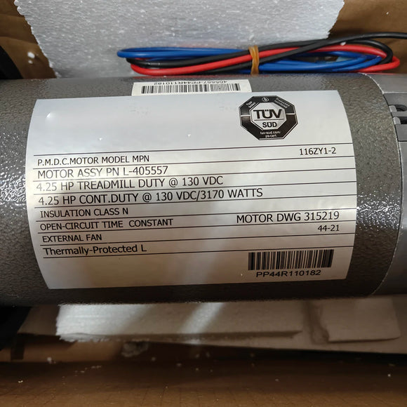 1pcs 4.25 HP Treadmill Engine Motor ASSY PN L-405557 130 VDC/3170 WATTS DWG 315219 MPN 116ZY1-2