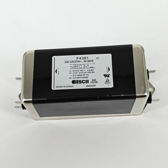 New filter F4381 10A 120/250V~ 50-60Hz G2102R for Nordictrack Commercial 2950 Treadmill