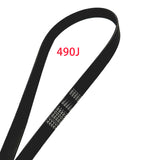 1PC New 490J Poly Metric Micro V-Belt 490-J-6 490-J-8 490-J-10 Multi Ribbed Belt 6/8/10 Ribs