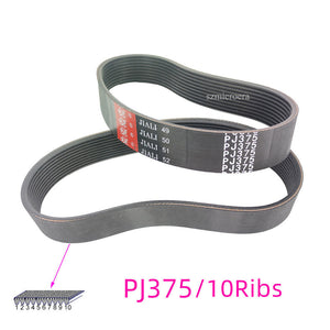 1pcs Rubber Treadmill Drive Belt PJ375 10Ribs Multi Groove Belt Multi Wedge Belt