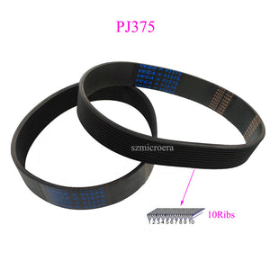 1pcs VEGA Treadmill Belt Drive Belt PJ375 10Ribs Blue Rubber Multi Groove Belt Multi Wedge Belt