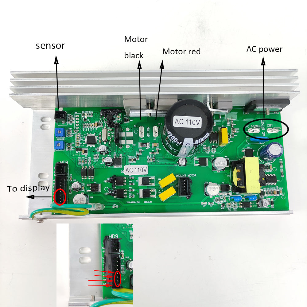 WLTL296151 Weslo Cadence G5.9 Treadmill Motor Control Board MC1650LS 2W