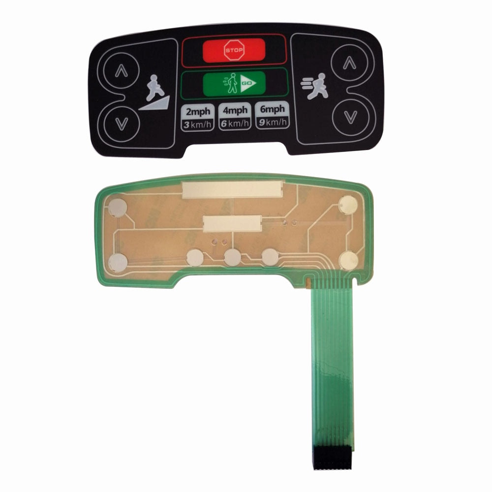 Treadmill Speed Button Treadmill start stop button keyboard panel Membrane switch quick start ...