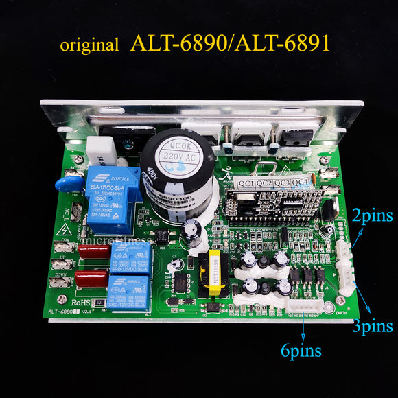 Original Treadmill Circuit Board ALT-6890 ALT-6891 for YIJIAN 8008ES SHUA Treadmill Motor Controller Power Supply Board Mainboard