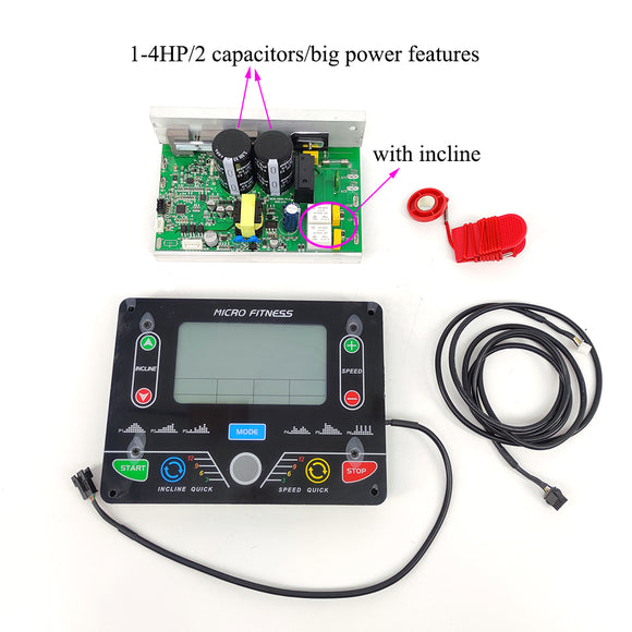 3pcs General use Universal Treadmill Circuit board Treadmill Console display Treadmill  control board controller 1HP-2HP/4.0HP motor